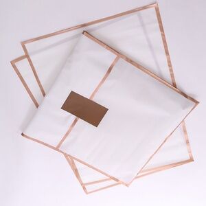 Premium White Garment Packaging Bag – Resealable & Elegant Design for Clothing B